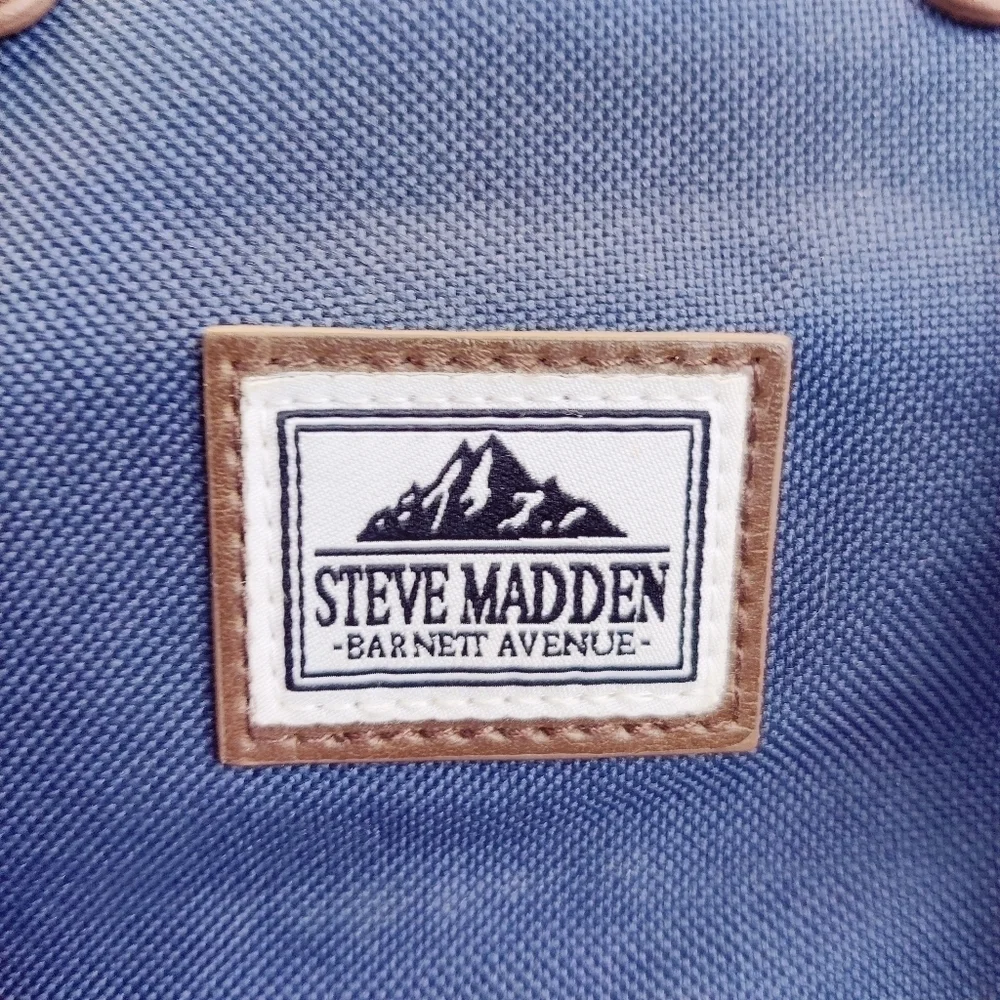 Steve Madden Classic Utility Backpack Blue Drawstring Top Barnett Avenue